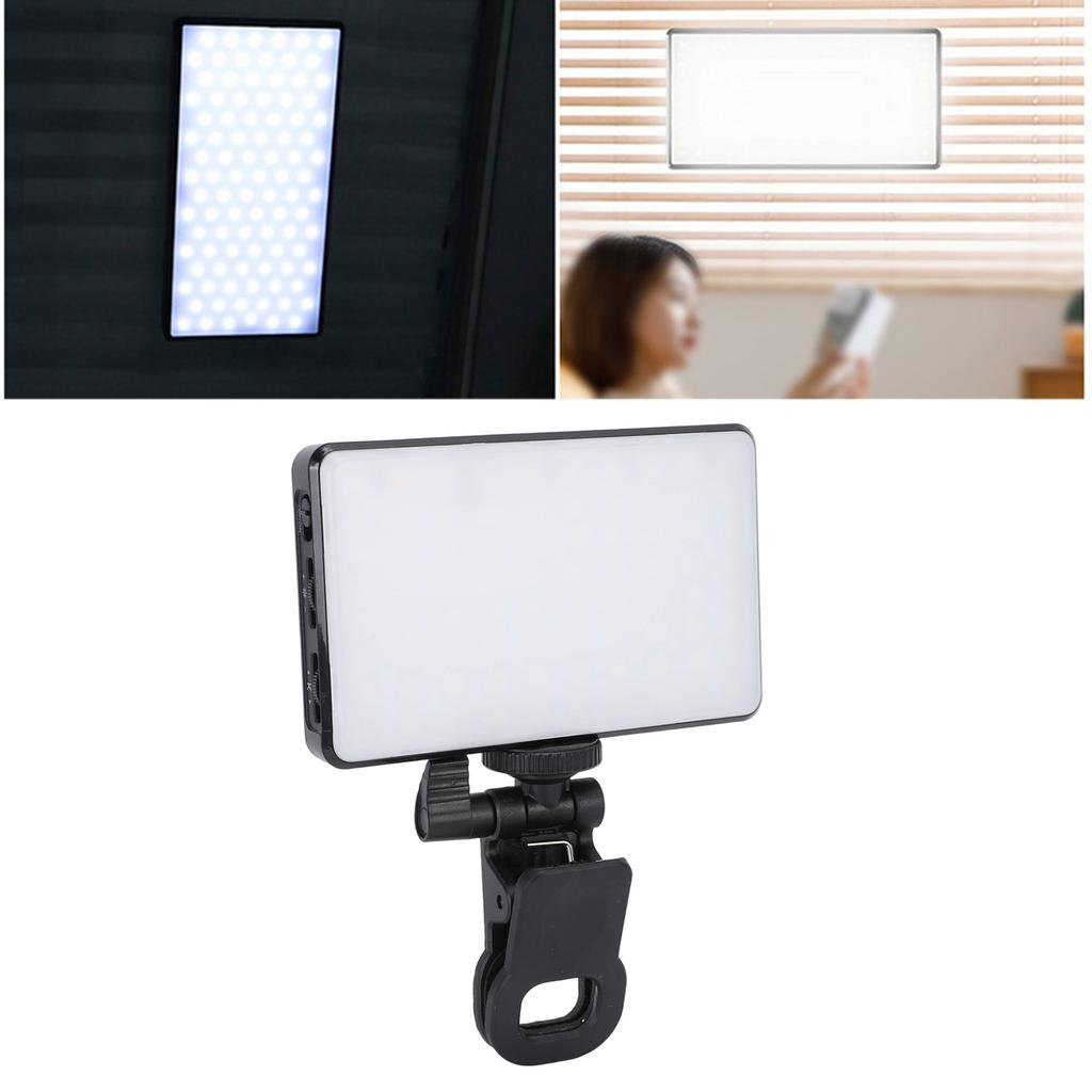 LED Selfie Light Cold and Warm Color Multifunctional Portable Clip Fill Video Conference Light for Live Streaming