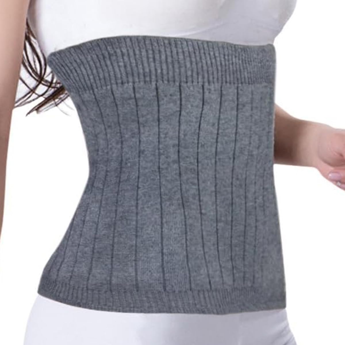 

толстый пояс для живота для женщин и мужчин [КОМФОРТИС] Теплый, (Л, серый)