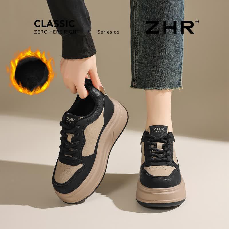 Women s Plush Lined Platform Winter Sneakers EU 36
