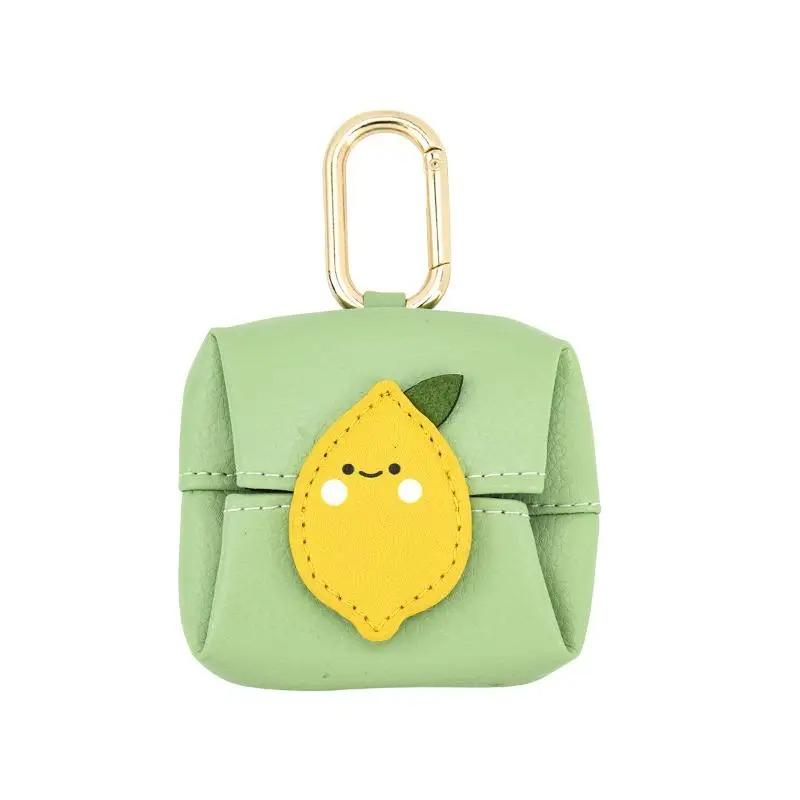 

1Pcs Cute Cartoon Earphone Bag Pendant Microfiber Leather Mini Lipstick Storage Bag Coin Purse Multipurpose Wallet