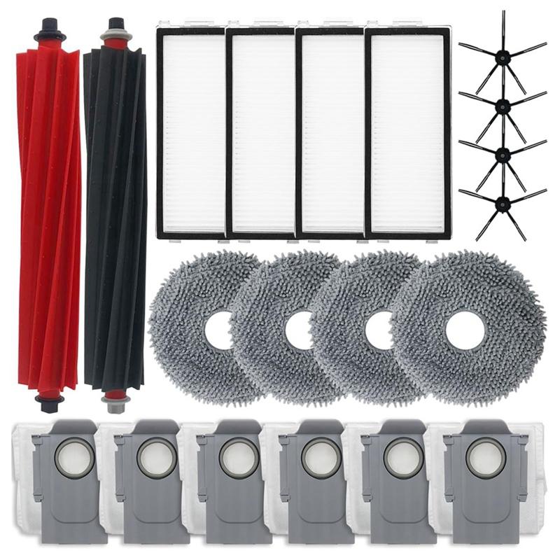 

AB34-For Roborock Qrevo Master Robot Vacuum Cleaner Main Side Brush HEPA Filters Mop Cloth Dust Bags Replacement Parts