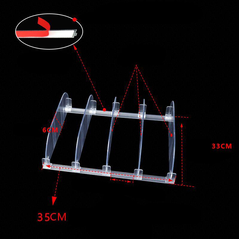 Supermarket Shelf Product Classification Partition Board Convenience Store Shelf Partition Strip Snack Classification Dividing