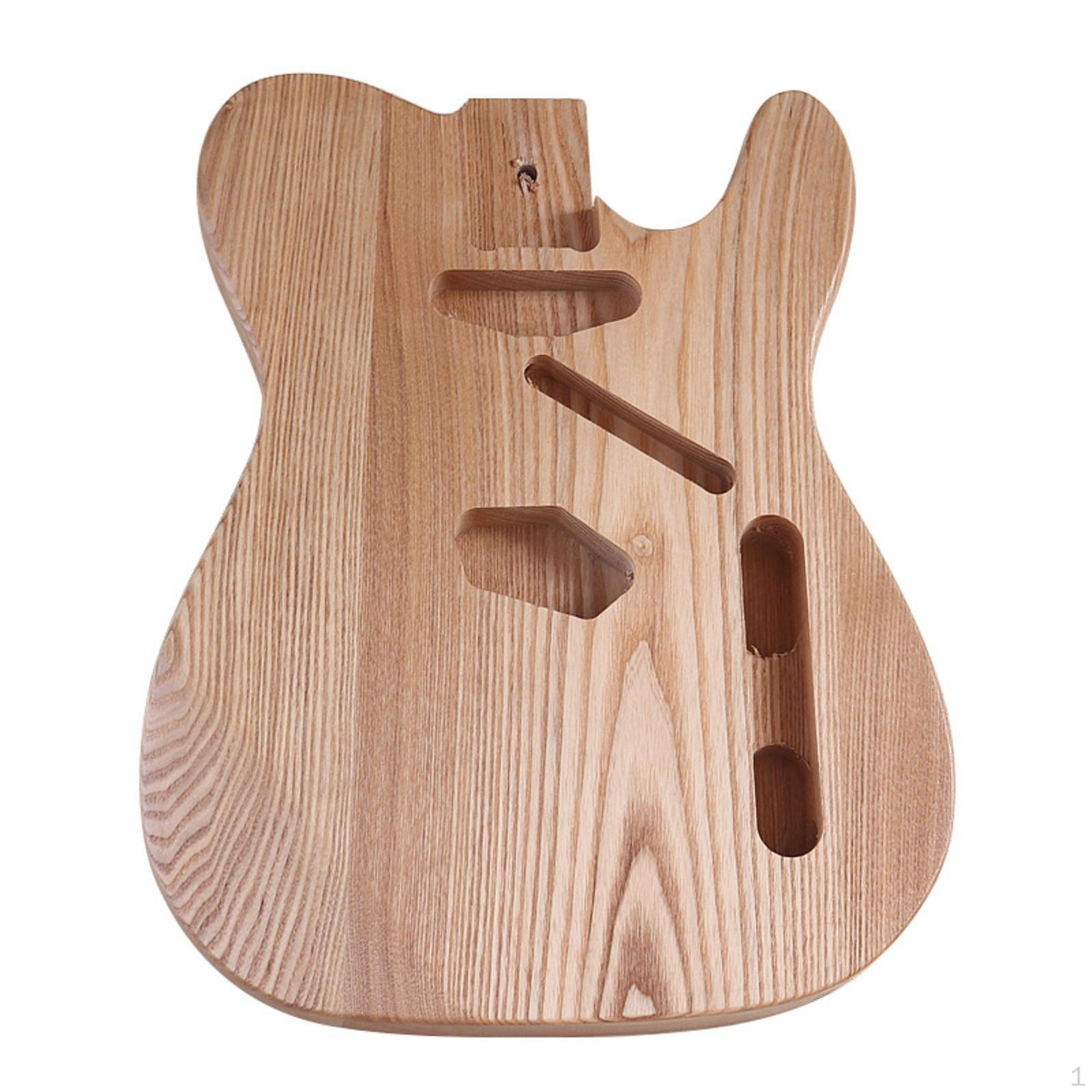 Electric Guitar Base Body Woodgrain Contoured Wood for