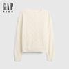 Girls' Toddler Hollow Knit Long Sleeve Sweater