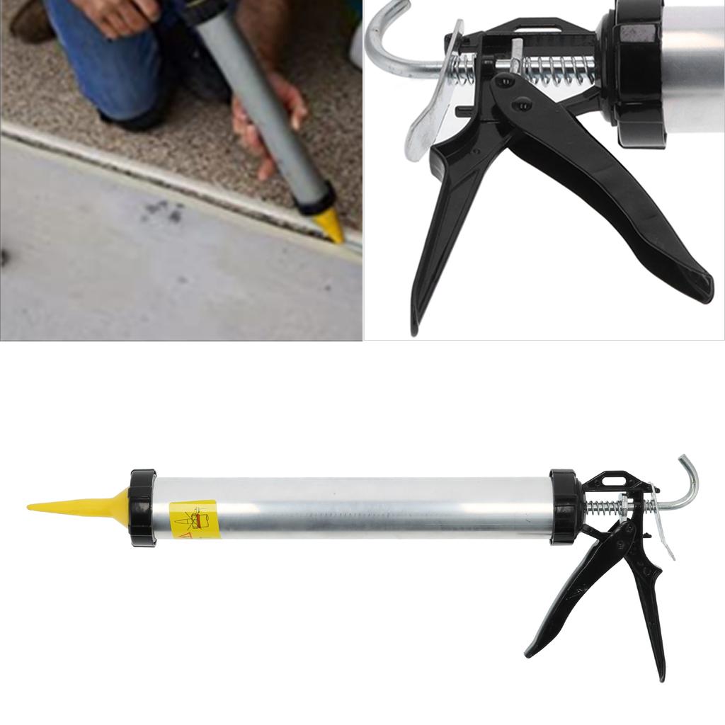Caulking Gun Aluminum Alloy Cylindrical Lever Type Manual Sealant Glue Filling Tool 15703