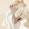 1/5 Pairs Warm Winter Thickened Wool Socks Fleece Solid Color Women's Floor Socks Seamless Anti-Cold Polycotton Snow Socks