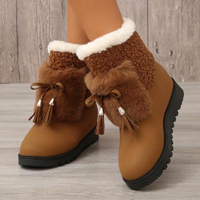 Snow Boots Female 2025 Winter New Korean Version of The Hundred Anti-slip Waterproof Cotton Shoes Mid-calf Padded Warm Boots