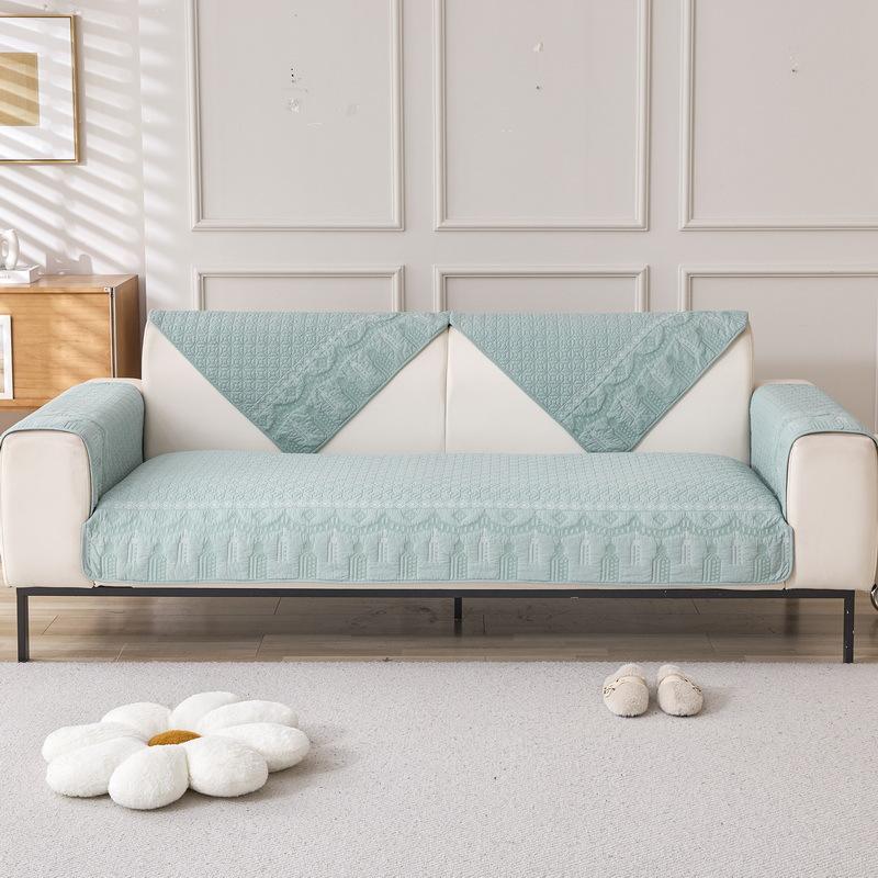 New Washed Cotton Sofa Cushion Four Seasons Universal Non-Slip Pure Cotton Leather Sofa Cover Towel Cotton Seat Cushion Modern