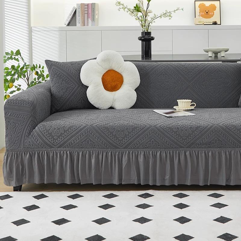 Skirt Sofa Cover New Anti Cat Claw All Inclusive Universal Cover All Seasons Dustproof Elastic Protective Cover