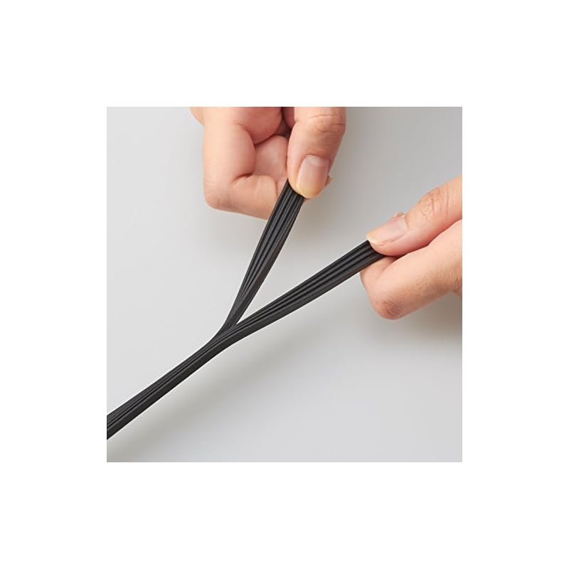 3M Scotch Corrugated Tape for Entrance Doors, 2 Rolls, Black, 3.5mm Thickness x 8.5mm Width, 5.0m Length, EN-58