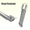 1 par motorcykelfotpinnar för Yamaha YZF R1 1998-2024 R6 2003-2020 YZF R6S R1M Fotpinnar Bakre Främre