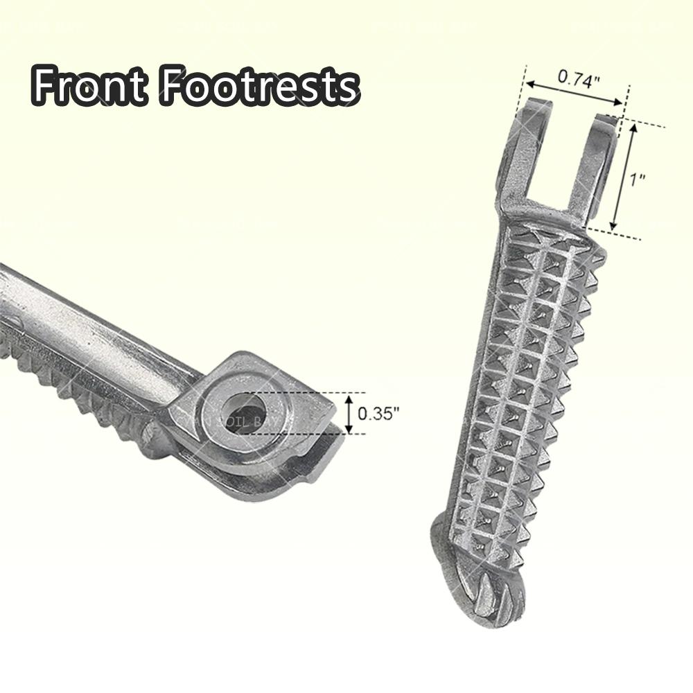 1 par motorcykelfotpinnar för Yamaha YZF R1 1998-2024 R6 2003-2020 YZF R6S R1M Fotpinnar Bakre Främre