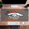 Denver Broncos Large Gaming Mouse Pad with Stitched Edges Non-Slip Rubber Base Waterproof Desk Mat for Office and Home