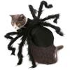 Spider Pet Costume Adorable Halloween Outfit for Small Dogs Cats Polyester Black Size S M Quick Fastening Tape Party Photograph Daily Wear