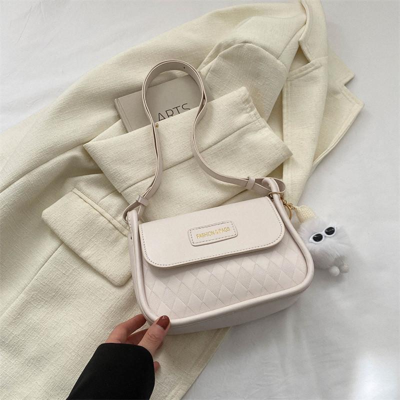 Trendy Minimalist Small Square Bag For Women Street Style Pu Leather Handbag