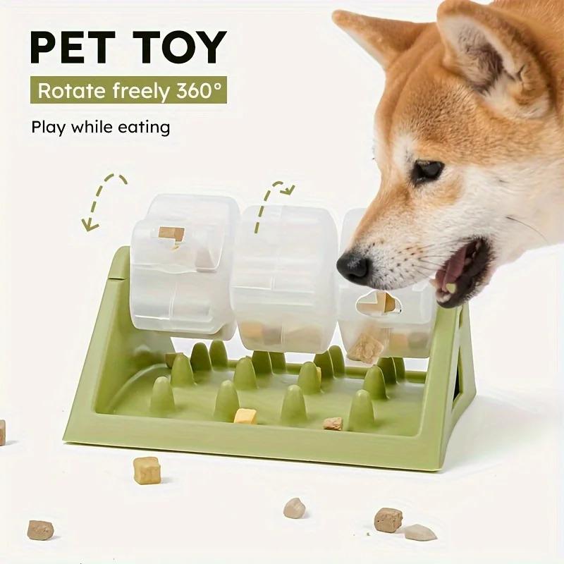 Interactive Dog Puzzle Feeder Toy Slow Feeder Bowl with Leak-Proof Design Durable Mental Stimulation Enrichment