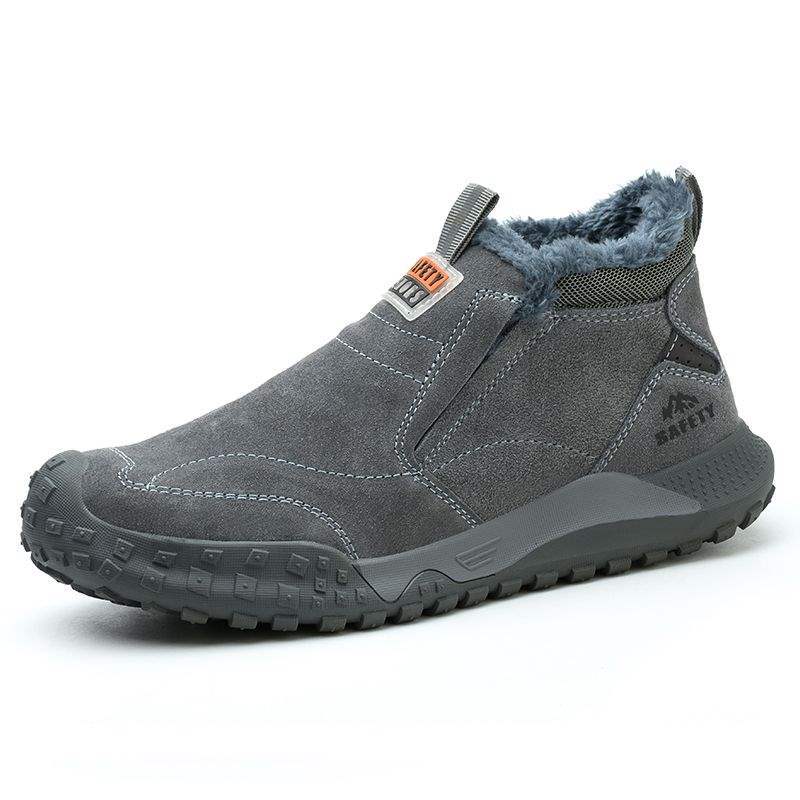 Labor insurance shoes men's steel head anti-smashing and anti-piercing belt steel plate wear-resistant and breathable construction site work four seas