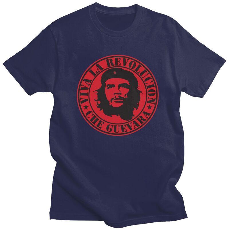 

Custom Che Guevara T Shirts Men Pure Cotton Tee Tops Revolucion Tshirts Short Sleeve Tshirt Clothes S