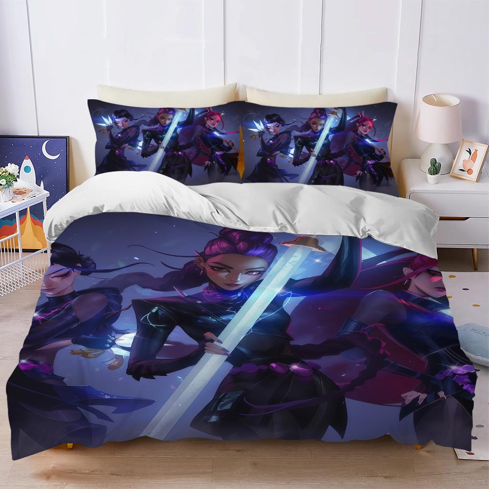 D-Demon H-Hunters Bedding ste Mira Zoey Rumi Duvet Cover Set Cotton Bed 3 Piece Summer Comfortable Student Dormitory Home