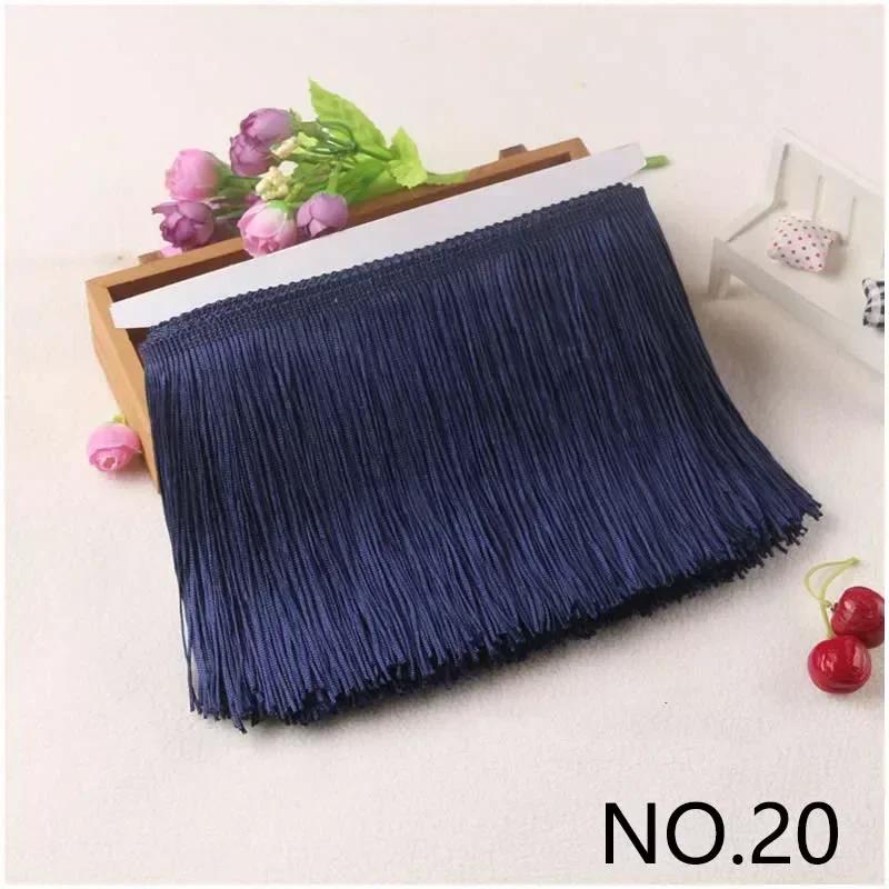 10M 10-30cm Meetee Fransar Tofsar Fransade Väskor Dekorativa Garner Fransar för Gardiner Kläder Spetsband Tygaccessoarer