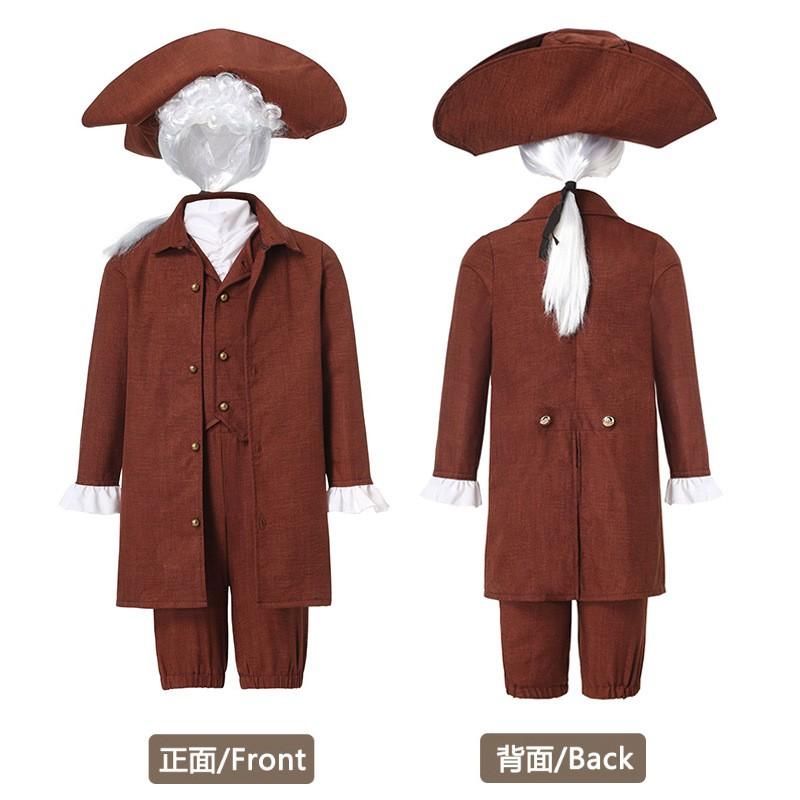 Kids Fantasy Costume Independence Day Performance Halloween Cosplay Stage Outfit Girls M L XL
