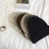 Cashmere Knitted Woolen Hat with Large Head Circumference Loose Ear Protection Warm and Face Friendly Small and Versatile Fashionable Hat