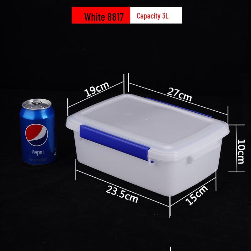 Huimeile White Food Storage Container with Buckle