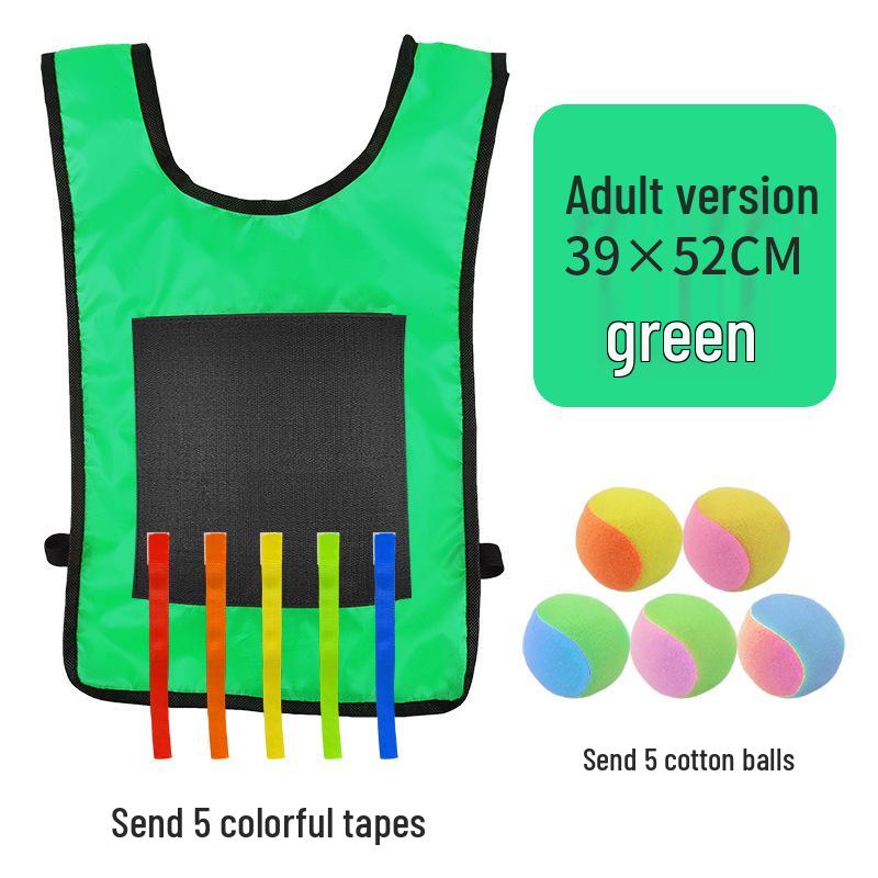Children's Sticky Ball Dodgeball Vest for Outdoor Parent-Child Games