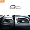 For BMW 1 Series F52 Sedan 2017- Real Carbon Fiber Sticker Trument Air Conditioning Vent Panel Car Accessories Decorative