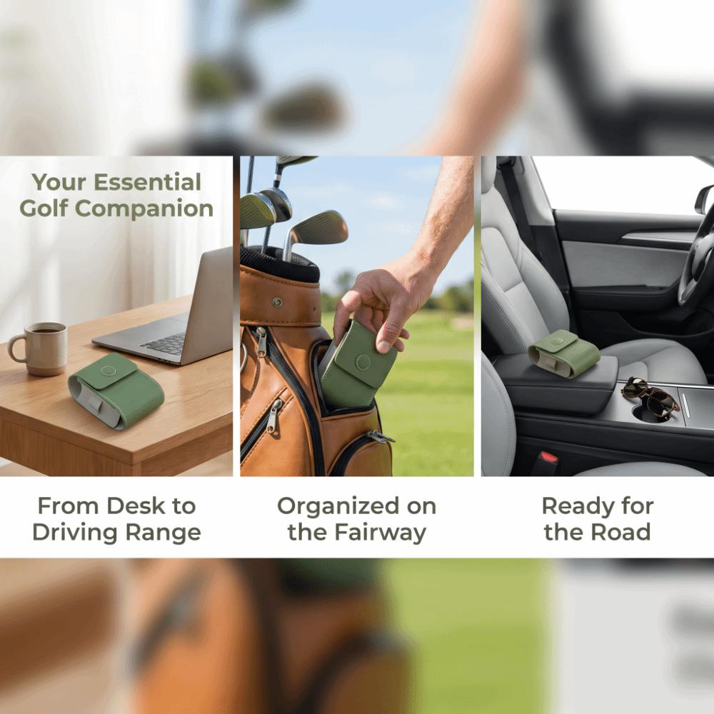 Universal Range Finder Carry Bag PU Leather Rangefinder Hard Case Rangefinder Holder  For Golf