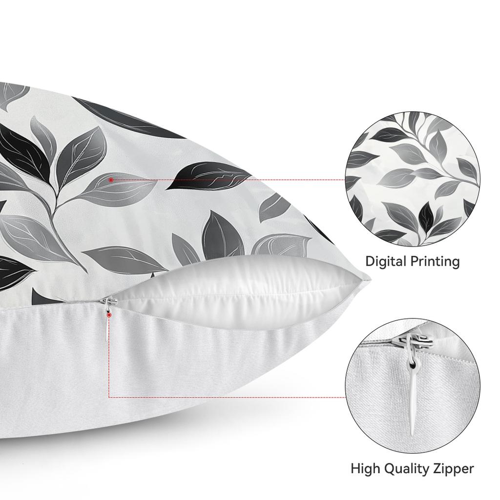 Geometric Leaves Cushion Covers Pillowcase Fantasy-Inspired Decor For Your Home Sofa Cushion Cover Living Room Bed Car Decor