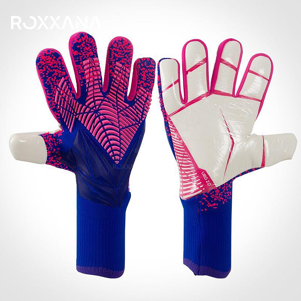 ROXXANA Hochleistungs-Professioneller Schutz Spieltraining Erwachsene Jugend Fußball Torwarthandschuhe Voll-Latex Anti-Rutsch Verschleiß