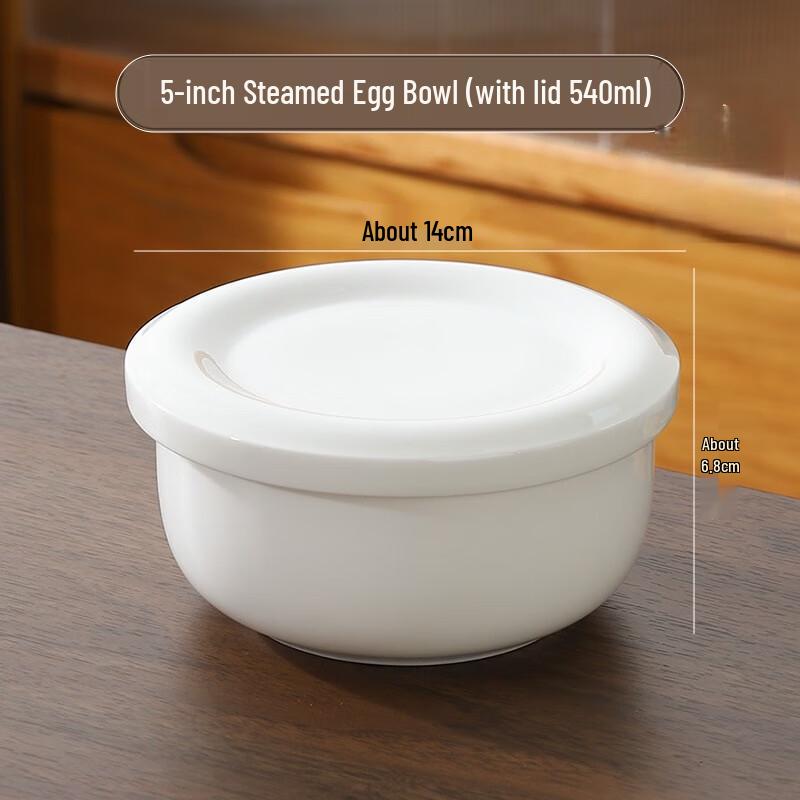 Household Ceramic Steamed Egg Custard Bowls