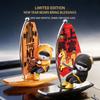 Entertaining Cute Surfing Bear Ornament Car Dashboard Decoration That Swings And Rotates For A Fun Driving Experience