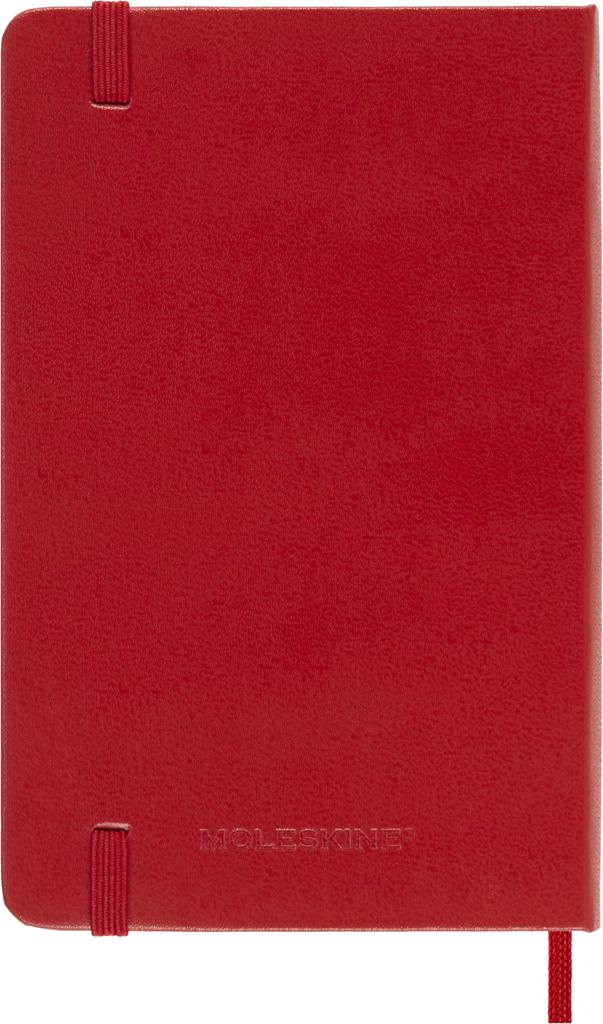 Moleskine 2026 Daily January Pocket Size x Scarlet DHF212DC2Y26 Planner, 12-Month Diary, Start, (9cm 14cm), Hardcover, Red,