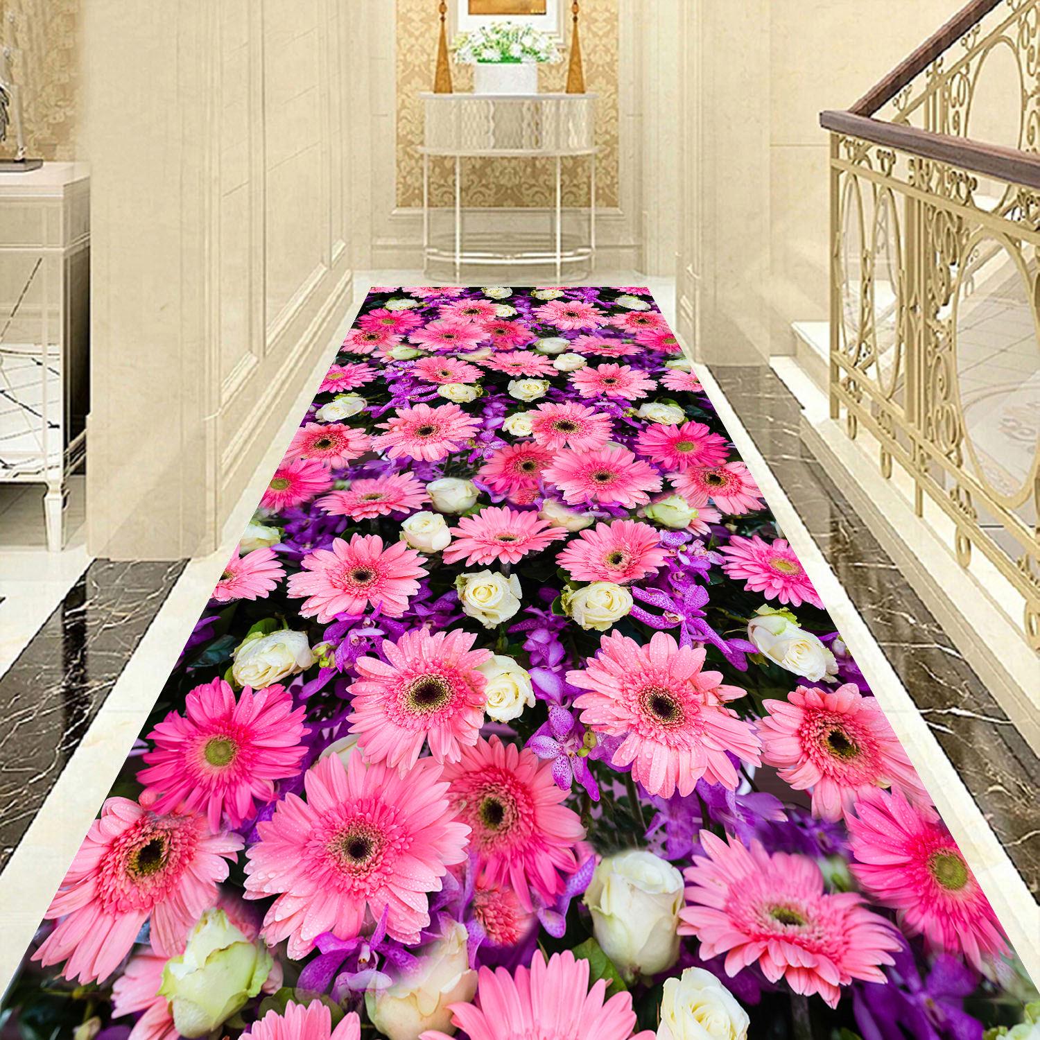 

Нескользящий коврик с цветочным 3D рисунком 120cm*100cm