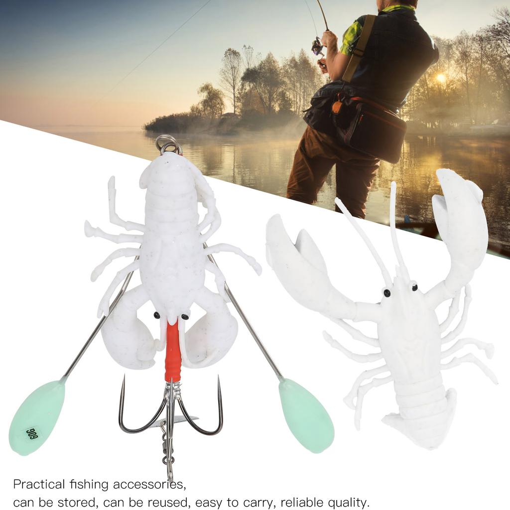 PVC Fishing Lifelike Lures Artificial Crayfish Shape Bait Sea Fishing Accessory