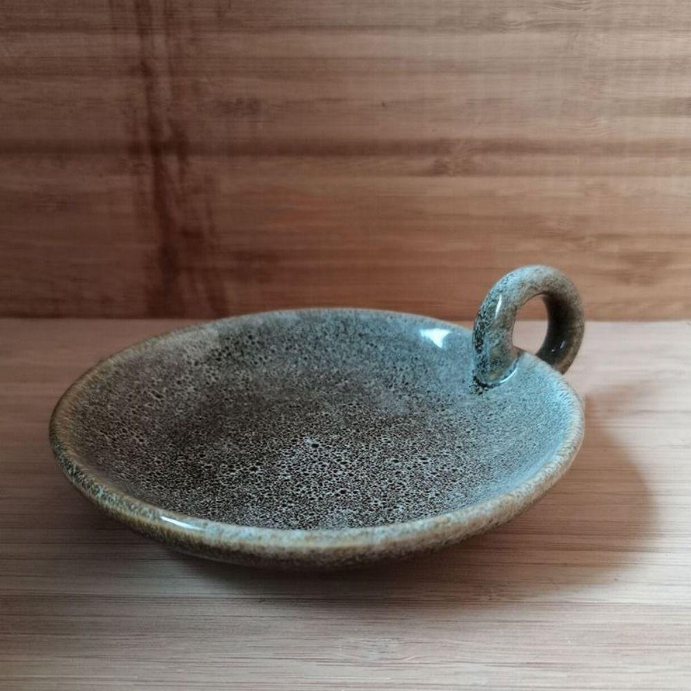 Round Ceramic Candle Plate Retro Style Candle Holder Creative Candlelight Stand  Anniversary