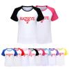 5351 Kids Girls KATSEYE Print Raglan Multi-color T-Shirt