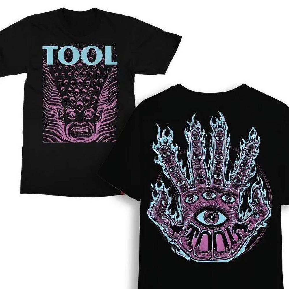 2 Sides Tool Band Reprint 2024 World Tour Concert T Shirt Black Unisex S5XL Unisex T-Shirt XL