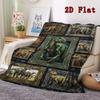 Fossil Frame Dinosaurs 2D Flat Pattern Flannel Blanket, High quality All Seasons, Home Decor, Warmth and Comfort, Perfect for Christmas Gifts.