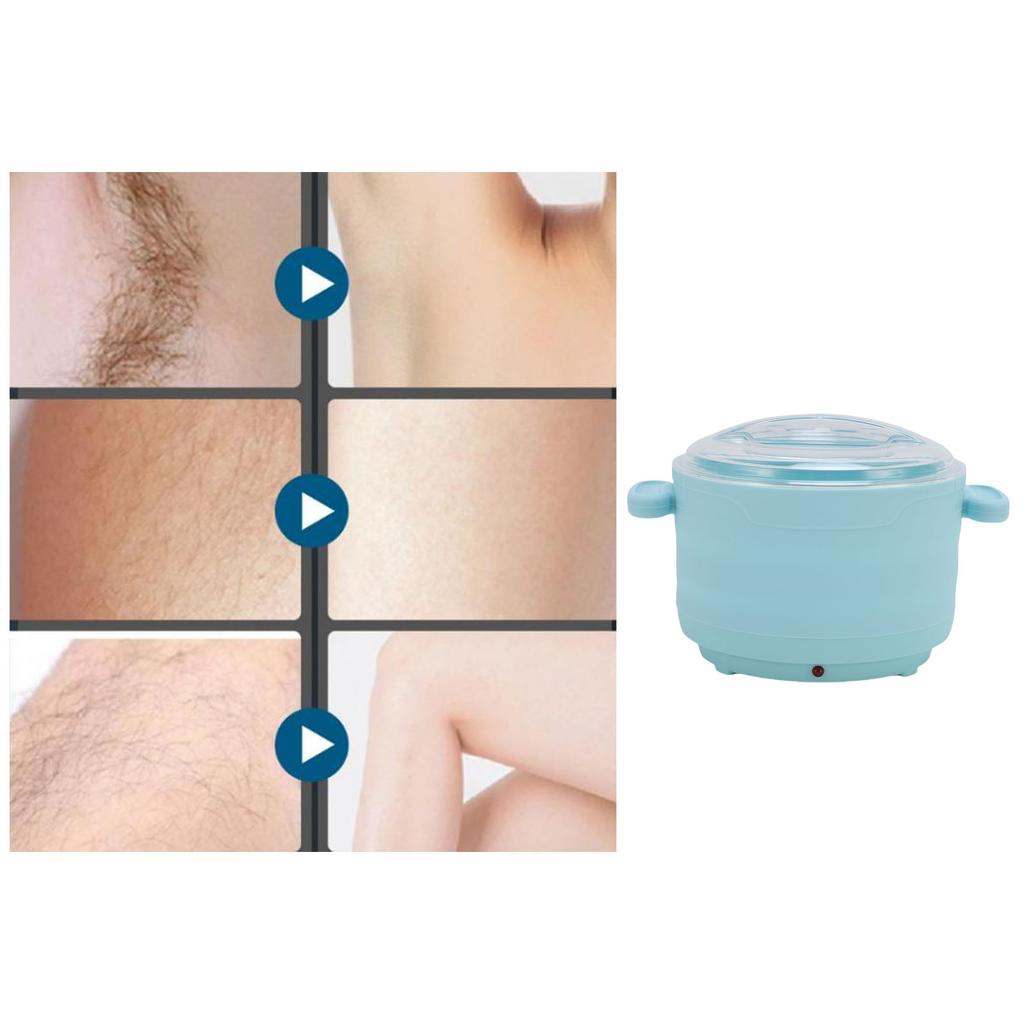 Silicone Wax Warmer for Hair Removal Non Stick Foldable Electric Wax Melt Warmer Machine 500 ML