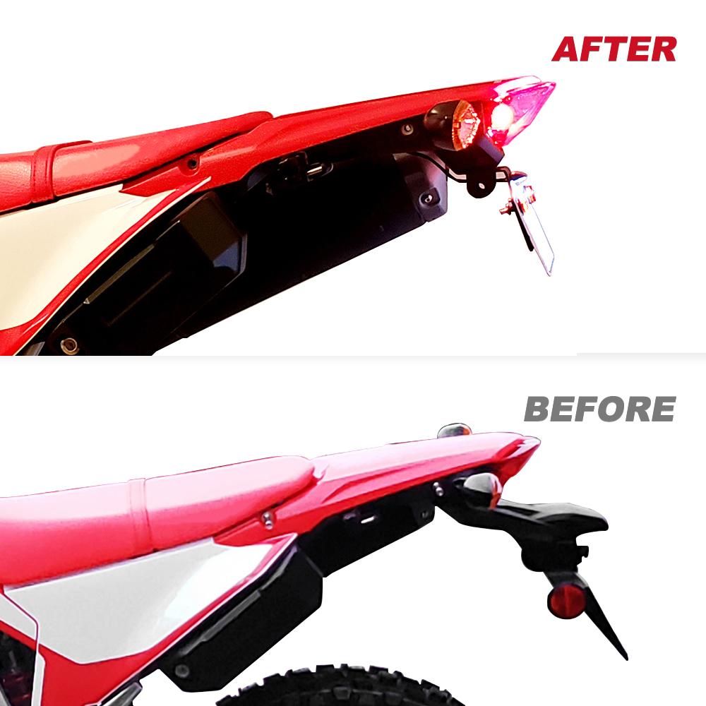 Sada pro odstranění blatníku Pasuje na HONDA CRF300L CRF300RALLY CRF300RX CRF300RL Zadní držák rámu SPZ a zadní části