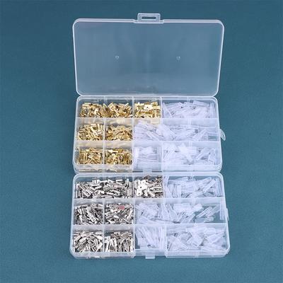 120/270/315ks 2,8/4,8/6,3mm vidličkové konektory samčí/samice sada konektorů pro vodiče elektrické konektory assorted kit