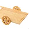 Sushi Display Cart Holder Wood Food Serving Snack Plate Tray