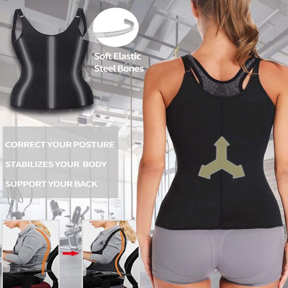 Zipper Women's Postpartum Panties Sleeveless Waist Cinching Corset Body Shapers Vest  Streetwear