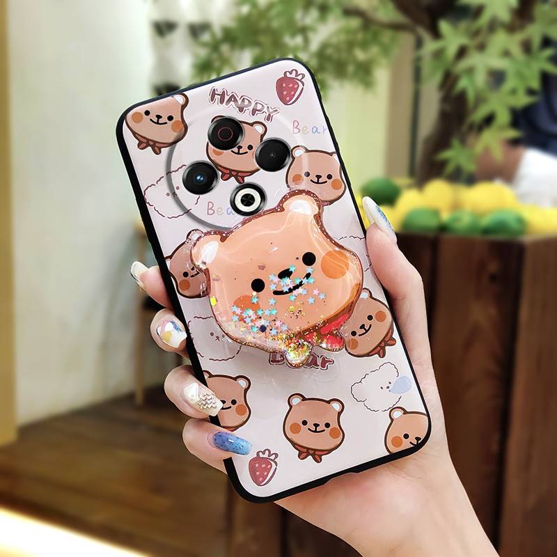 Stoßfest Wasserdicht Handyhülle Für Tecno Spark30 4G/KL6 Hautgefühl Silikon Weiche Hülle Drehbarer Ständer Schmutzabweisend