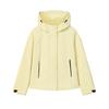 White Fashionable Personalized Simple Classic Retro Sports Casual Versatile Comfortable Hooded Loose Woven Jacket Women Jackets F11W613701FMT