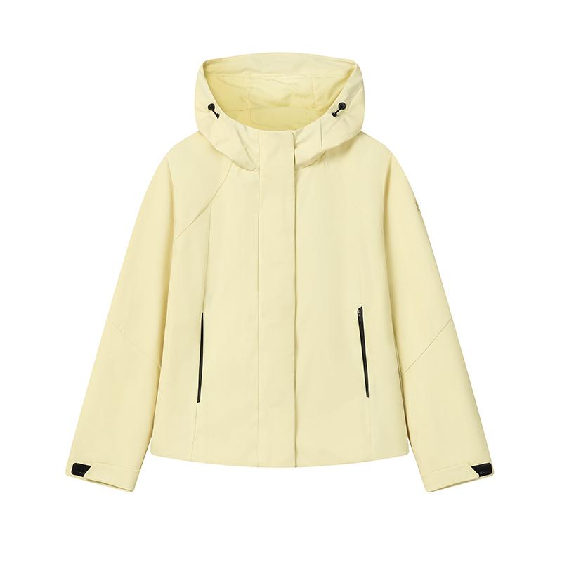 Fila White Fashionable Personalized Simple Classic Retro Sports Casual Versatile Comfortable Hooded Loose Woven Jacket Women jackets F11W613701FMT