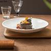 Pure White Ceramic Shallow Plate Restaurant Dessert Plate Serving Plate Steak Salad Plates Molecular Cuisine Creative Tableware